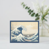 De Grote Golf -  Japanse kunst Briefkaart (Staand voorkant)