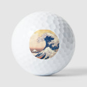 De Grote Golf - Japanse kunst Golfballen (Voorkant)