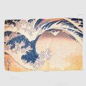 De Grote Golf - Japanse kunst Golfhanddoek (Horizontaal)