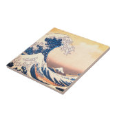 De Grote Golf - Japanse kunst Tegeltje (Zijkant)