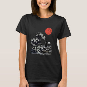 De Grote Golf Kanagawa Grappige Japanse Surfende K T-shirt
