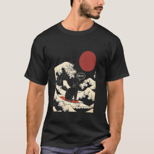 De Grote Golf Kanagawa Grappige Japanse Surfende K T-shirt
