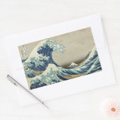 De grote golf rechthoekige sticker (Envelop)