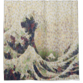 De grote golf van Honeydew Melon Fine Art Spoof Douchegordijn (Voorkant)