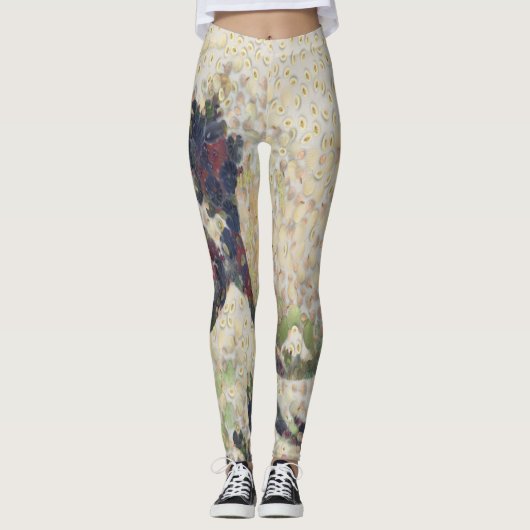 De grote golf van Honeydew Melon Fine Art Spoof Leggings (Voorkant)