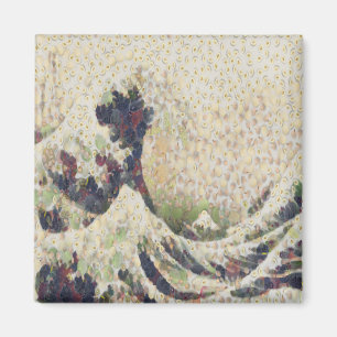 De grote golf van Honeydew Melon Fine Art Spoof Magneet