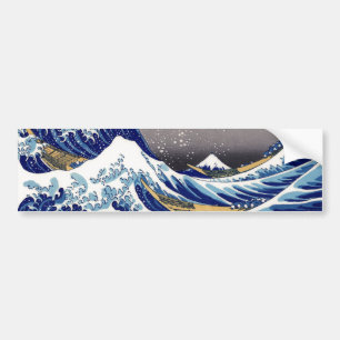De Grote Golf van Kanagawa - 神 奈 川 浪 裏 Bumpersticker