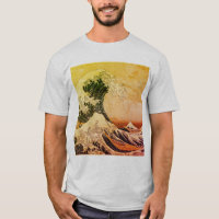 De Grote Golf van Kanagawa (神 川 沖 裏 奈) T-Shirt