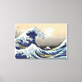 De Grote Golf van Kanagawa Canvas Afdruk