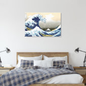 De grote golf van Kanagawa Canvas Afdruk (Insitu (Slaapkamer))