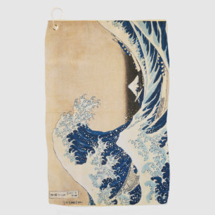 De Grote Golf van Kanagawa door Hokusai Golfhanddoek