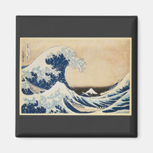 De Grote Golf van Kanagawa door Hokusai Magneet