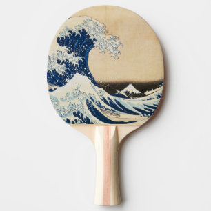 De Grote Golf van Kanagawa door Hokusai Tafeltennisbatje