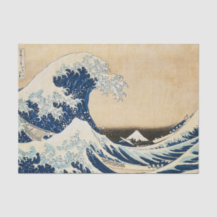 De Grote Golf van Kanagawa door Hokusai Tissuepapier