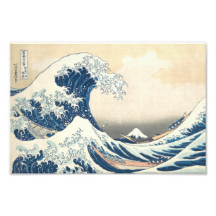 De Grote Golf van Kanagawa Foto Afdruk