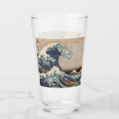 De Grote Golf van Kanagawa Glas (Achterkant)