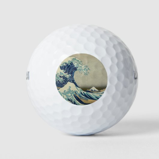 De Grote Golf van Kanagawa Golfballen (Voorkant)