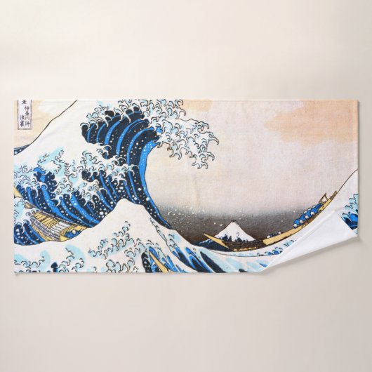 De Grote Golf van Kanagawa, Hokusai Badhanddoek (Badhanddoek)