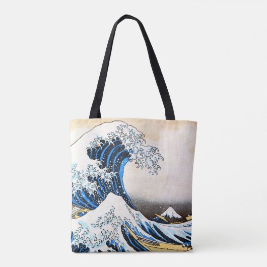 De Grote Golf van Kanagawa, Hokusai Draagtas (Achterkant)