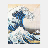 De Grote Golf van Kanagawa, Hokusai Fleece Deken (Voorkant)