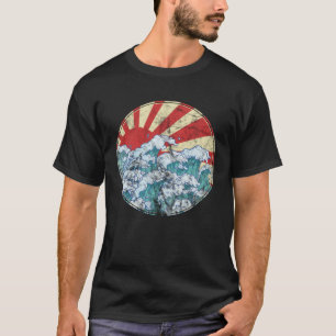 De Grote Golf van Kanagawa Hokusai inspireerde Jap T-shirt