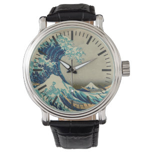 De Grote Golf van Kanagawa Horloge
