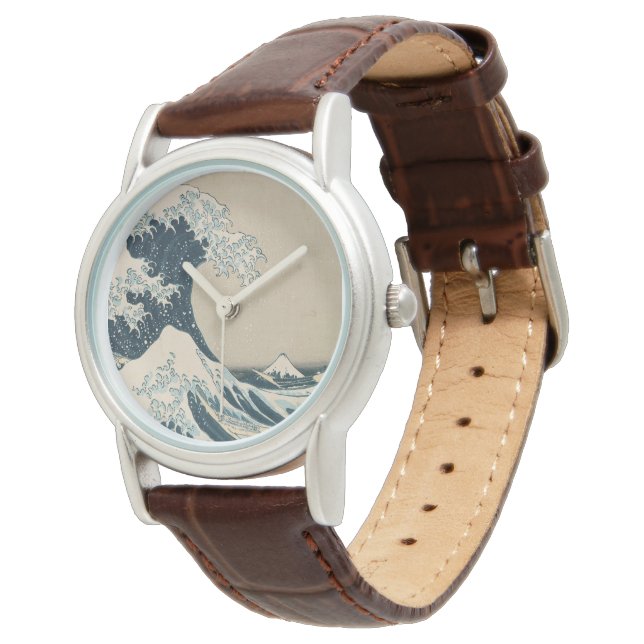 De Grote Golf van Kanagawa Horloge (Gekanteld)