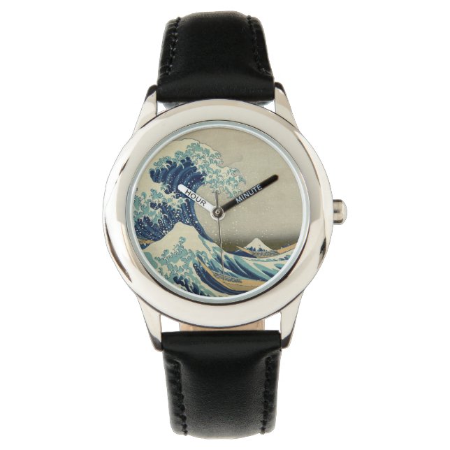 De Grote Golf van Kanagawa Horloge (Voorkant)
