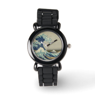 De Grote Golf van Kanagawa Horloge