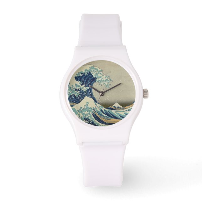 De Grote Golf van Kanagawa Horloge (Voorkant)