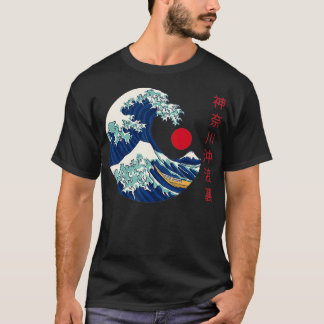 De Grote Golf van Kanagawa japanese esthetische De T-shirt