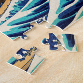 De Grote Golf van Kanagawa  Japanse kunst Legpuzzel (Zijkant)