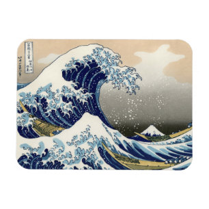 De Grote Golf van Kanagawa - Katsushika Hokusai Magneet