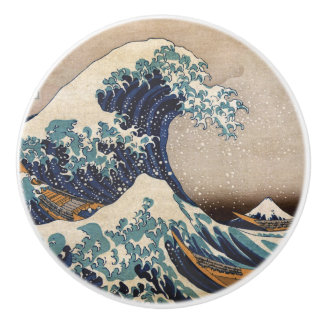 De Grote Golf van Kanagawa Keramische Knop