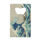De Grote Golf van Kanagawa Kredietkaart Flessenopener (Voorkant)