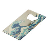 De Grote Golf van Kanagawa Kredietkaart Flessenopener (Voorkant Gekanteld)