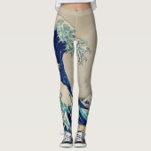 De grote golf van Kanagawa  kunst Leggings (Voorkant)
