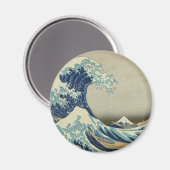 De Grote Golf van Kanagawa Magneet (Voorkant / Achterkant)