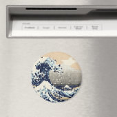 De grote golf van Kanagawa met 8 bits Pixel Art Magneet (Insitu (Vaatwasser))