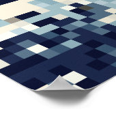 De grote golf van Kanagawa met 8 bits Pixel Art Poster (Hoek)