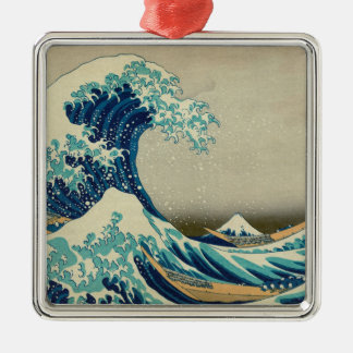 De Grote Golf van Kanagawa Metalen Ornament