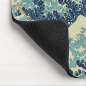 De Grote Golf van Kanagawa Muismat (Hoek)