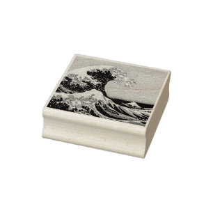 De Grote Golf van Kanagawa Rubberstempel