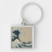 De Grote Golf van Kanagawa Sleutelhanger (Voorkant)