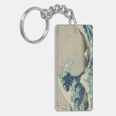 De Grote Golf van Kanagawa Sleutelhanger (Voorkant Links)