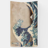 De Grote Golf van Kanagawa Spandoek (Verticaal)