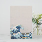 De Grote Golf van Kanagawa Stationery Briefpapier (Staand voorkant)