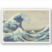 De Grote Golf van Kanagawa Sticker (Voorkant)