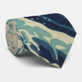 De grote Golf van Kanagawa Stropdas (Opgerold)