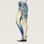 De Grote Golf van Kanagawa Style-Leggings Leggings (Links)